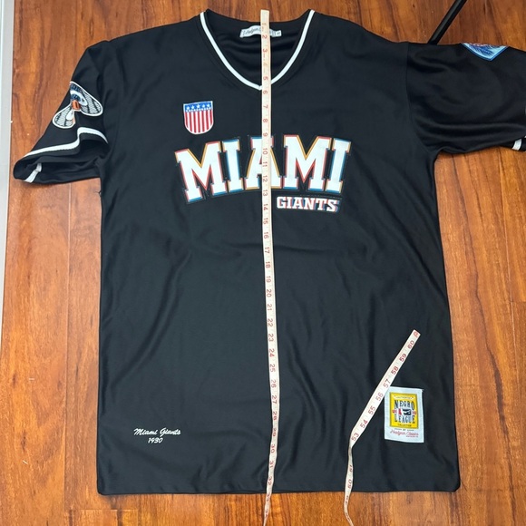 Miami Giants Negro League Baseball Jersey Shirt by Headgear Classics Size XL - Picture 9 of 9